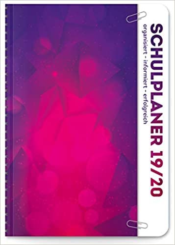 Schulplaner 2018/2019 Schülerplaner Schülerkalender PINK: Ringbindung, Folienumschlag mit Tasche, Sticker bei Stundenplanwechsel indir