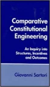 Comparative Constitutional Engineering: An Inquiry into Structures, Incentives, and Outcomes