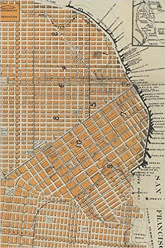 1882 Map of San Francisco - A Poetose Notebook / Journal / Diary (50 pages/25 sheets) (Poetose Notebooks)