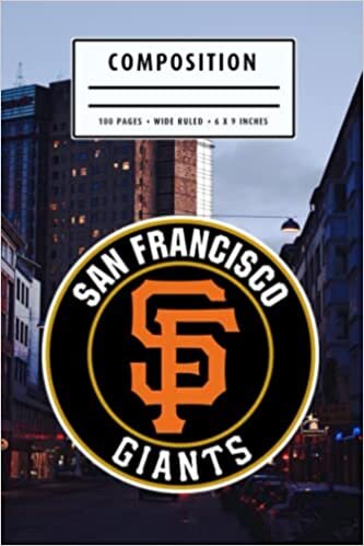 Composition : San Francisco Giants Notebook- To My Baseball Son , To My Baseball Dad - Baseball Notebook #24 indir