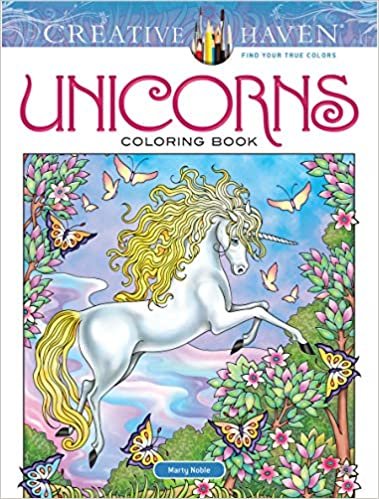 Creative Haven Unicorns Coloring Book (Adult Coloring) (Creative Haven Coloring Books) indir