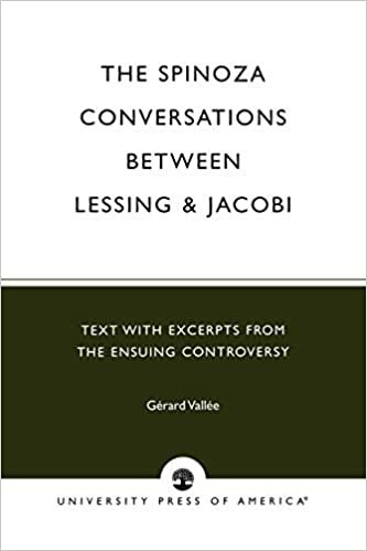 The Spinoza Conversations Between Lessing and Jacobi: Text with Excerpts from the Ensuing Controversy (German Literature, Art & Thought)