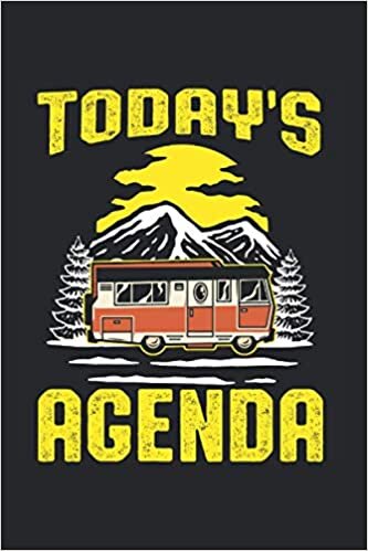 Todays Agenda | Mountains Hiking Camping Diary Gift Idea: Notebook A5 120 pages lined