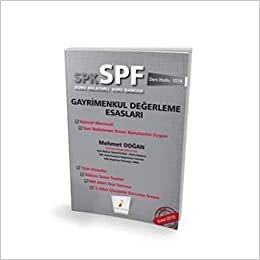 SPK - SPF Gayrimenkul Değerleme Esasları Konu Anlatımlı Soru Bankası