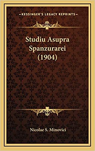 Studiu Asupra Spanzurarei (1904) indir