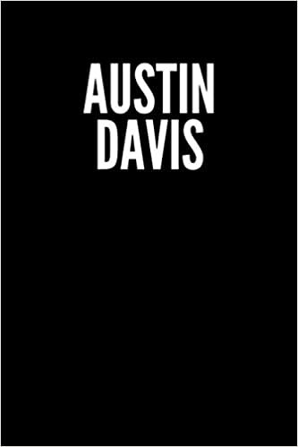 Austin Davis Blank Lined Journal Notebook custom gift: minimalistic Cover design, 6 x 9 inches, 100 pages, white Paper (Black and white, Ruled) indir