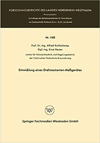 Entwicklung eines Drehmomenten-Meßgerätes (Forschungsberichte des Landes Nordrhein-Westfalen)