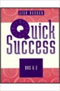 Quick Success: DOS 6.2