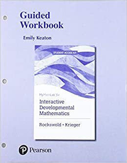 Mylab Math for Interactive Developmental Mathematics Plus Guided Workbook -- 24 Month Access Card Package