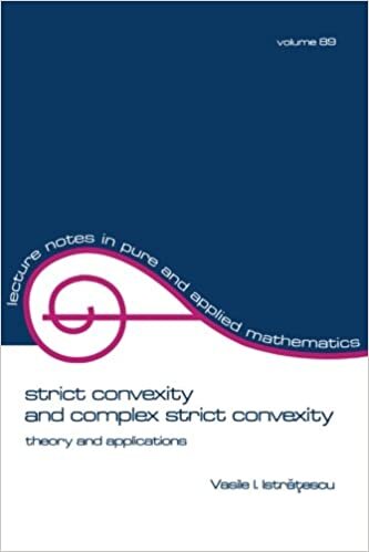 Strict Convexity and Complex Strict Convexity: Theory and Applications (Lecture Notes in Pure & Applied Mathematics, Band 89)