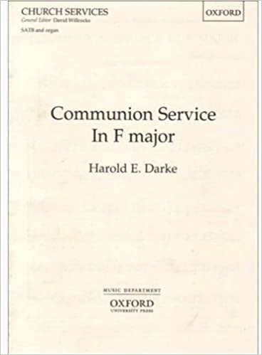 Communion Service in F: Vocal Score indir