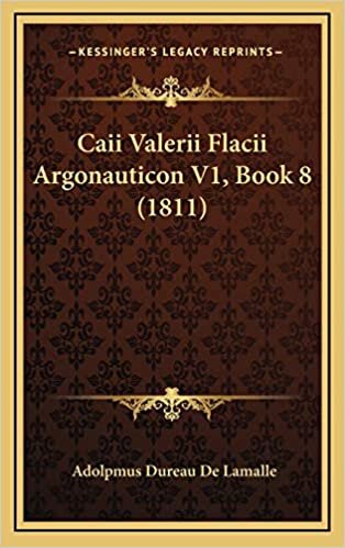 Caii Valerii Flacii Argonauticon V1, Book 8 (1811) indir