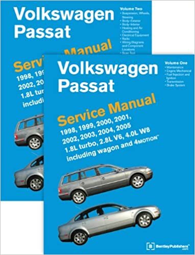 Volkswagen Passat (B5) Service Manual: 1998, 1999, 2000, 2001, 2002, 2003, 2004, 2005: 1.8l Turbo, 2.8l V6, 4.0l W8 Including Wagon and 4motion[2 Volume set]