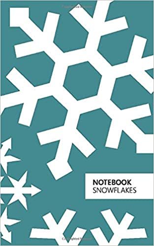 Notebook Snowflakes: (Christmas Sea Green) Fun notebook 96 ruled/lined pages (5x8 inches / 12.7x20.3cm / Junior Legal Pad / Nearly A5)