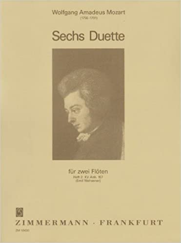 Sechs Duette: Für zwei Flöten. Heft 2: KV Anh. 157 (Emil Wehsener) indir
