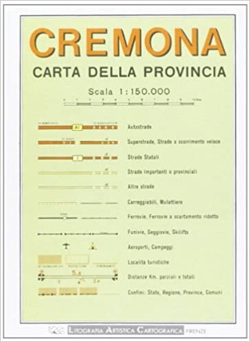 Cremona Provincial Road Map (1:150, 000)