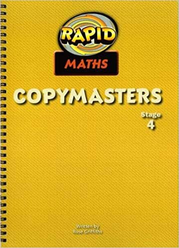 Rapid Maths: Stage 4 Photocopy Masters: Stage 4 Pcm'S