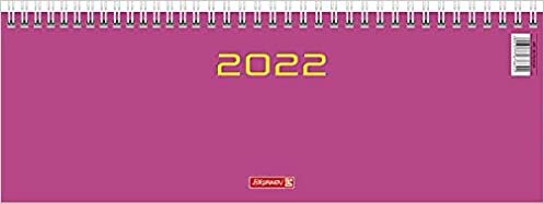 BRUNNEN 1077261642 Querterminkalender 2022, Modell 772 pink