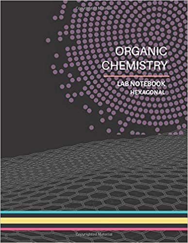 Organic Chemistry Lab Notebook: Hexagonal Graph Paper Notebooks (Black Cover) - Small Hexagons 1/4 inch, 8.5 x 11 Inches 100 Pages - Lab Chemistry, ... Organic Chemistry and Biochemistry Journal.