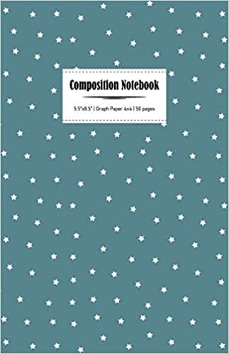 LUOMUS Graph Paper 4x4 Composition Notebook | 5.5 x 8.5 inches | 50 pages (Vol. 3): Note Book for drawing, writing notes, journaling, doodling, list ... writing, school notes, and capturing ideas