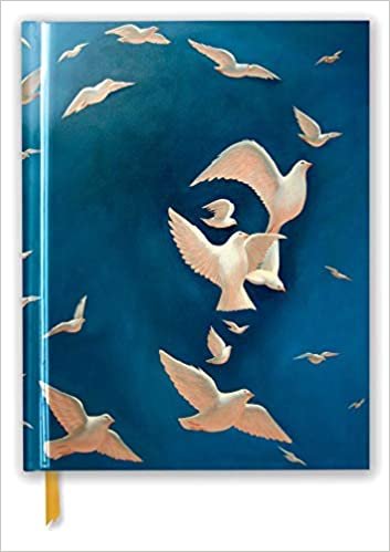 Premium Skizzenbuch: Octavio Ocampo, Taube: Unser hochwertiges Blankbook mit festem, künstlerisch geprägtem Einband im Format 28 cm x 21,6 cm