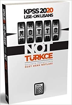 Benim Hocam 2020 KPSS Lise-Önlisans MOTTO Türkçe Ders Notları
