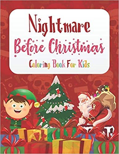 Nightmare Before Christmas Coloring Book For Kids: Merry Christmas Coloring Activity Books For Kids Age 4-8 indir