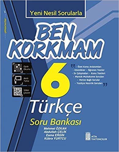 6. Sınıf Ben Korkmam Türkçe Soru Bankası Ata Yayıncılık