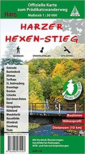 Harzer Hexen-Stieg: Offizielle Karte zum Prädikatswanderweg