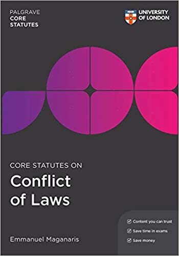 Core Statutes on Conflict of Laws (Palgrave Core Statutes)