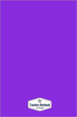 Travelers Notebook: Bright Purple, 120 Pages, Blank Page Notebook (5.25 x 8 inches) (Sketch Book) indir