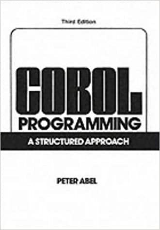 Cobol Programming: A Structured Approach