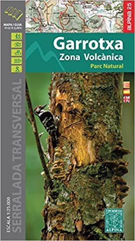 Garrotxa - PN de la Zona Volcanica map&hiking guide (ALPINA 25 - 1/25.000) indir