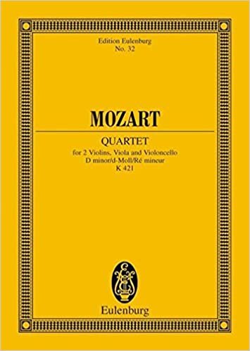 String Quartet K.421 in d minor. Miniature Score indir