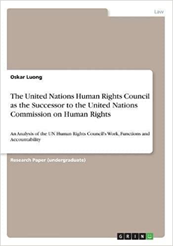 The United Nations Human Rights Council as the Successor to the United Nations Commission on Human Rights indir