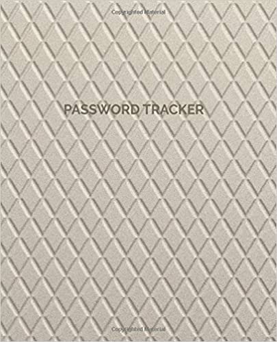 Password Tracker: Internet ID Password Keeper Address Logbook Password Record Journal Notebook Organizer 7.5 x9.25 inches