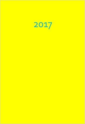 Mini Kalender 2017 - yellow / gelb: ca. DIN A6, 1 Woche pro Seite