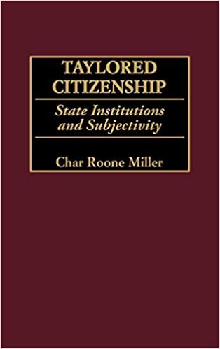 Taylored Citizenship: State Institutions and Subjectivity indir