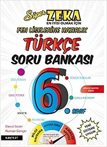 Nar Test 6. Sınıf Süper Zeka Türkçe Soru Bankası Fen Liselerine Hazırlık-YENİ