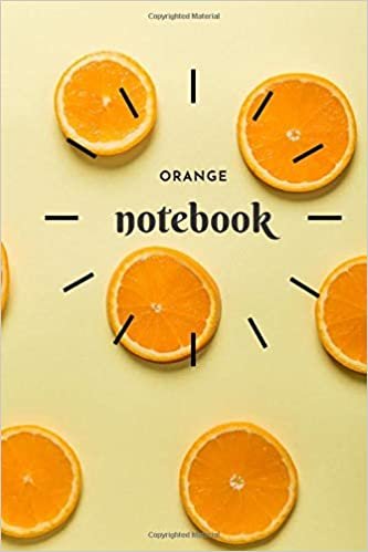 Orange Notebook: Cute Paper Notebook for Kids, Journal for Students, Notebook for Boys, Notebook for Girls, Notebook for Coloring Drawing and Writing (110 Pages, Unlined, 6 x 9) indir