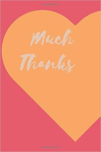 much thanks: Motivational Notebook, Journal, Diary (110 Pages, Blank, 6 x 9)