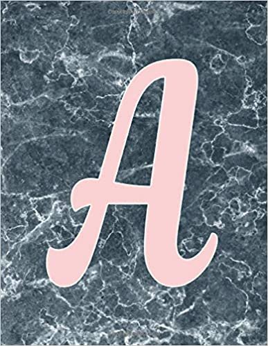 Rose pink A Monogram Initial letter A Notebooks Journals gifts for kids, Girls and Women who like black & white marbles, Writing & Note Taking - 120 ... Book, Composition notebook, Journal or Diary