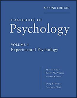 Handbook of Psychology: Volume 4: Experimental Psychology