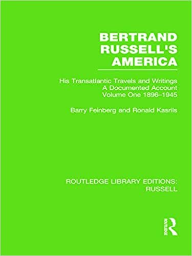 Bertrand Russell's America: His Transatlantic Travels and Writings. Volume One 1896-1945 (Routledge Library Editions: Russell)