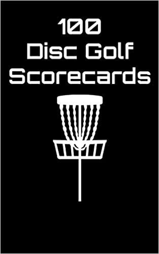 100 Disc Golf Scorecards: Disc Golf Scorebook (black)