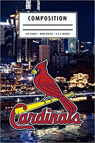 Composition: St Louis Cardinals Camping Trip Planner Notebook Wide Ruled at 6 x 9 Inches | Christmas, Thankgiving Gift Ideas | Baseball Notebook #18