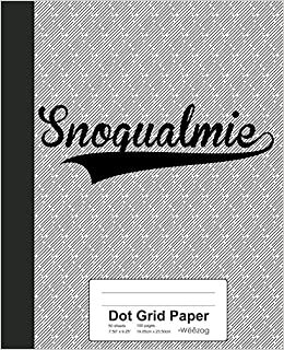 Dot Grid Paper: SNOQUALMIE Notebook (Weezag Wine Review Paper Notebook, Band 3899) indir