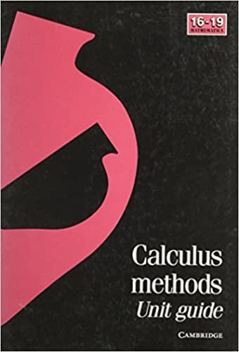 Calculus Methods Unit Guide (School Mathematics Project 16-19)