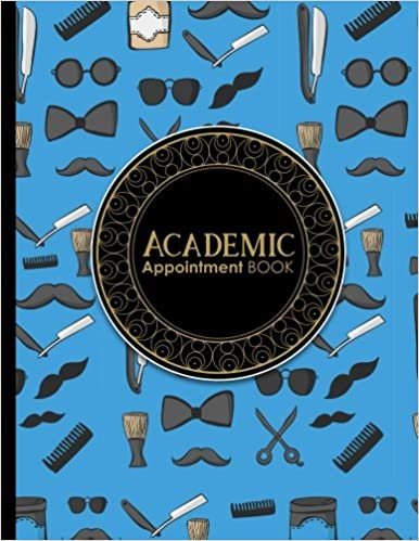 Academic Appointment Book: 7 Columns Appointment Calendar, Appointment Schedule Book, Daily Appointment Schedule, Cute Barbershop Cover: Volume 5 indir