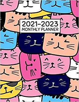 2021-2023 Monthly Planner: Three Year Long Weekly Agenda and Academic Planner Notebook/Journal for 2021-2023 with Contact List and Password Log (36 Calendar Months)